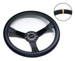 Luisi Mirage Carbon Sportlenkrad Leder schwarz geschüsselt & TÜV Prüfbericht